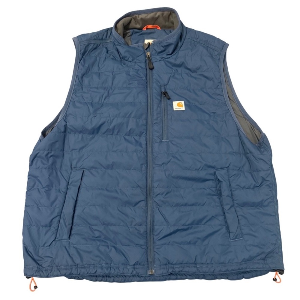 Carhartt Blue and Gray Quilted Vest